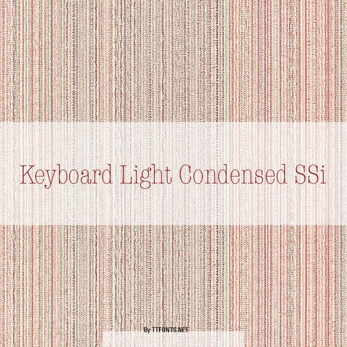Keyboard Light Condensed SSi example